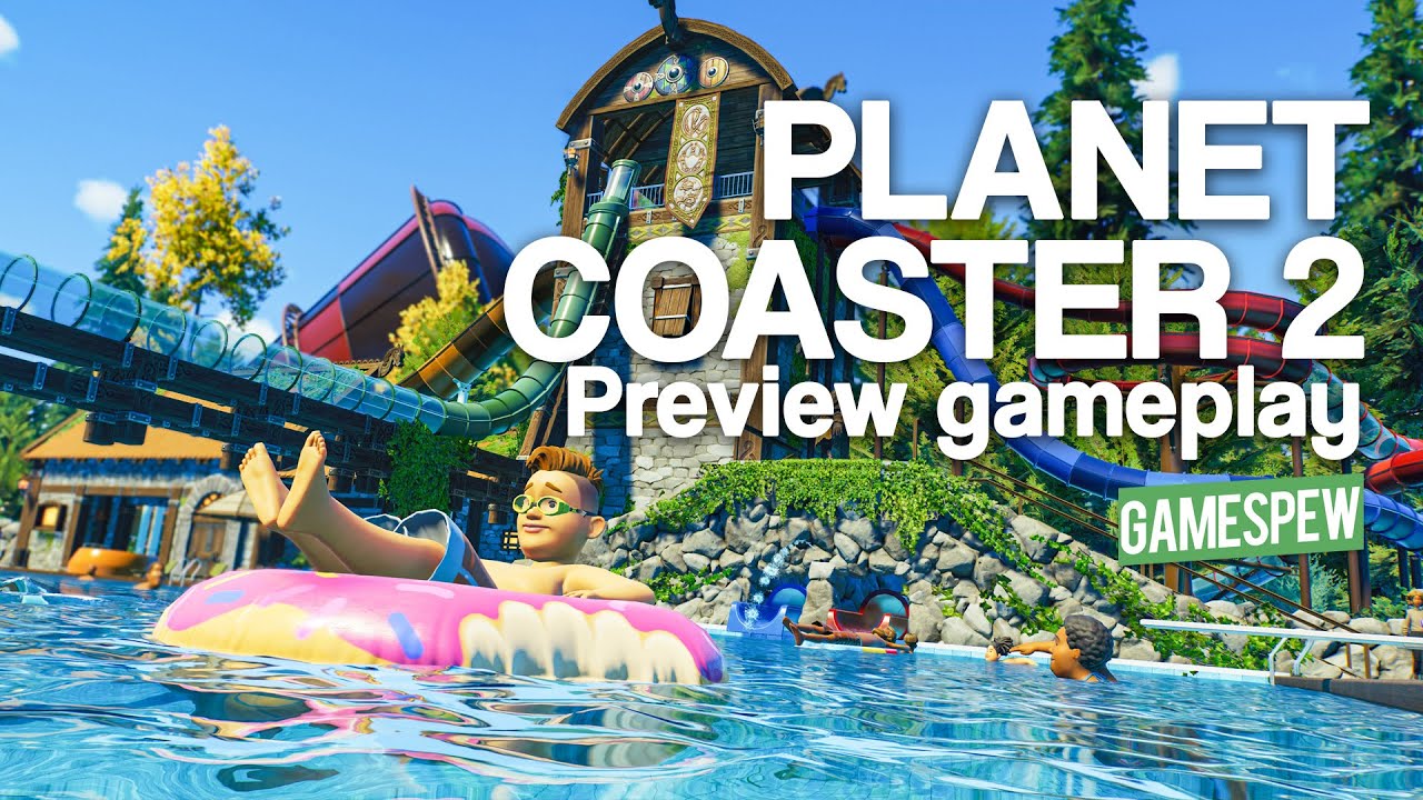 Planet Coaster 2 Preview: Building pools, water slides, plazas and more