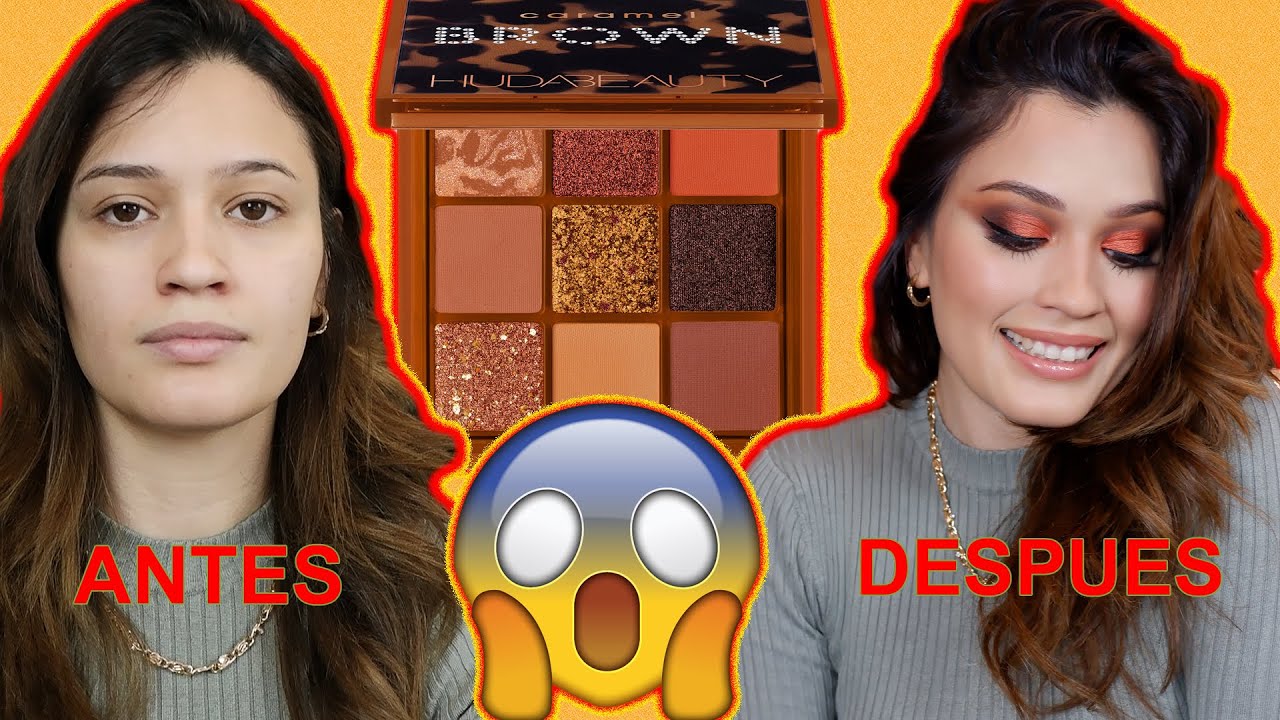😱maquillaje usando la nueva paleta de sombras de #HUDABEAUTY😱 PASO A PASO  😍 😍 😍