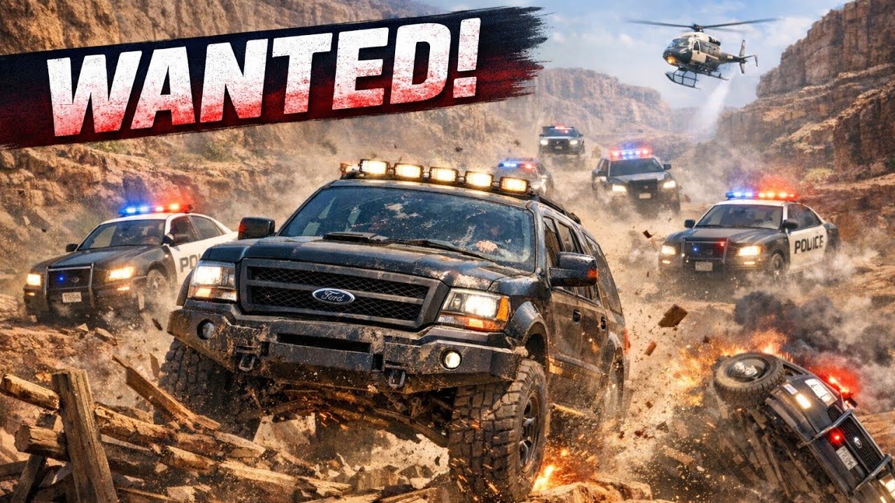 Can the Ford Escape the Police? Extreme Obstacles! | BeamNG.drive #beamngdrive #beamng #crashtest
