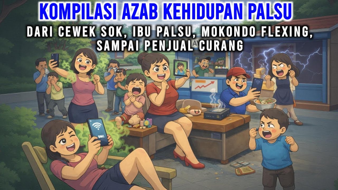 KOMPILASI AZAB KEHIDUPAN PALSU! DARI CEWEK SOK SAMPAI PENJUAL CURANG | 1 JAN TANPA JEDA