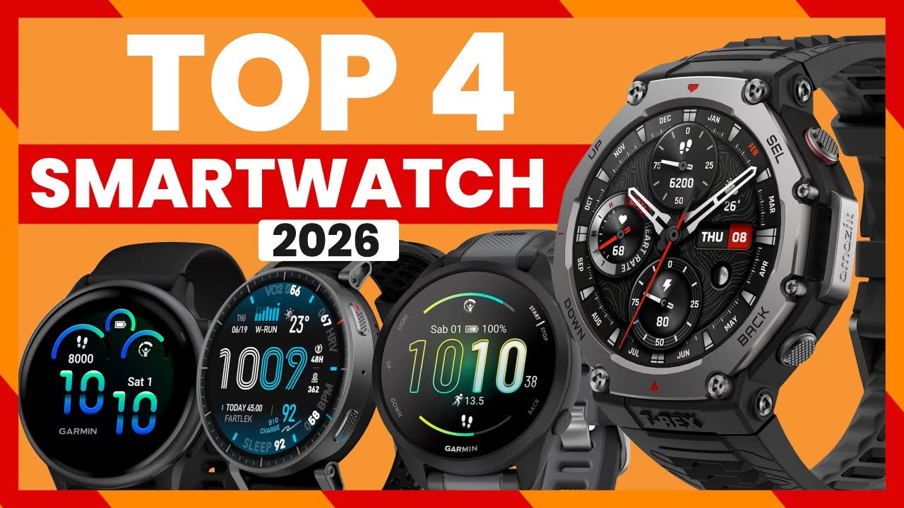 ✅ 4 MEJORES SMARTWATCH 2026 - AMAZFIT/GARMIN 💥 CALIDAD PRECIO ✅ RELOJES INTELIGENTES BUENOS y BARATO