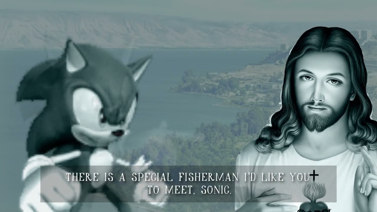 Sonic and the Bible story book cutscene