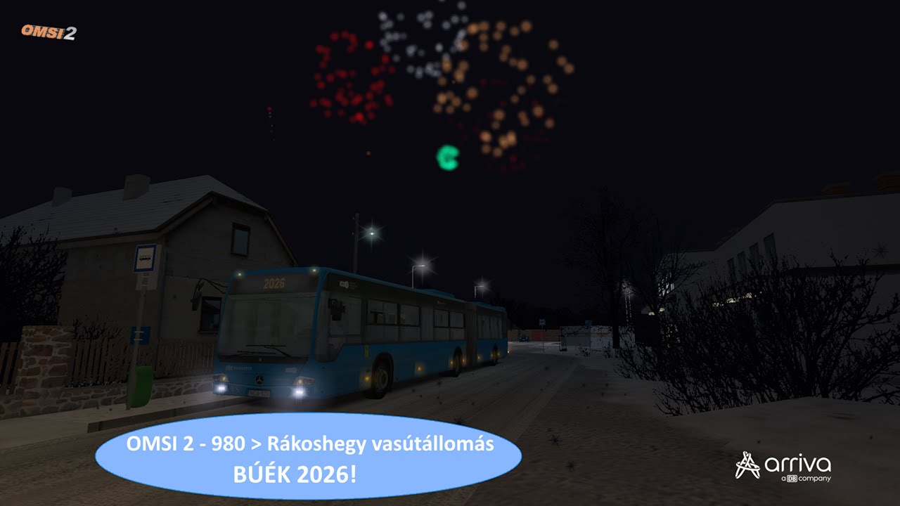 OMSI 2 \ 980 ➤ Rákoshegy vasútállomás \ Mercedes-Benz Conecto G \     NCA-486 (ArrivaBus)