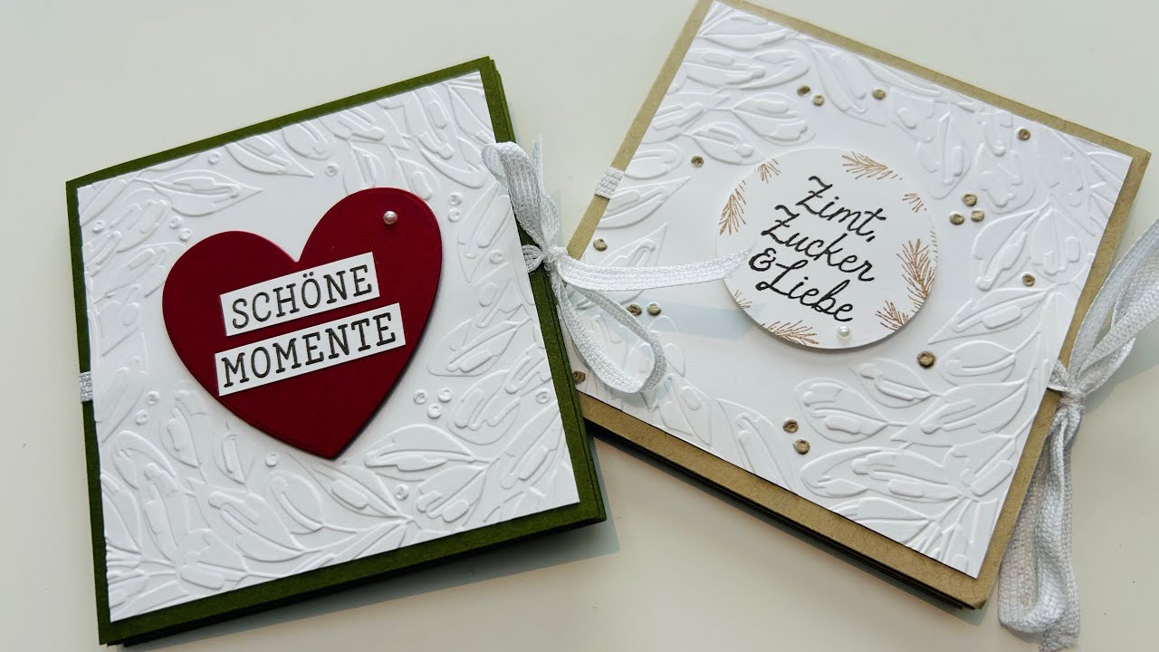 Quadratisches Mini-Album in Leporelloform, natürlich mit @stampinup Produkten