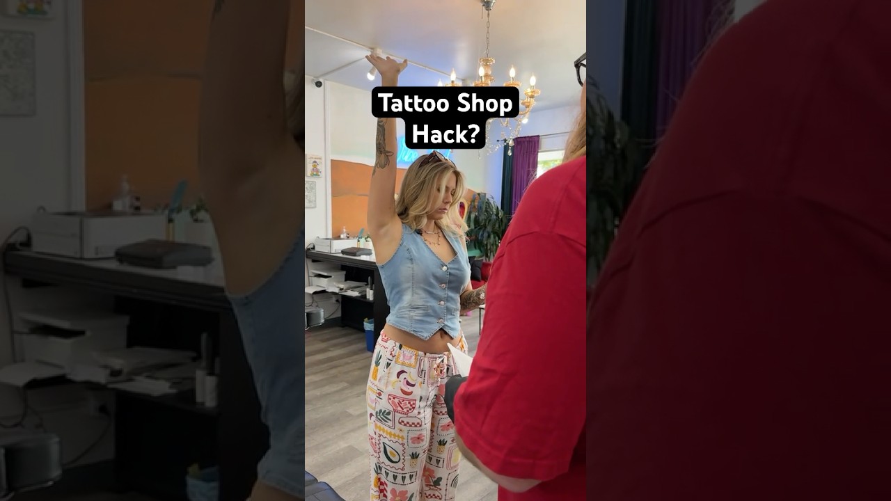 Tattoo Shop Hack? 🤨 #tattoo #tattooshop #tattooartist #skit #tattoohumor #sandiegotattoo #comedy