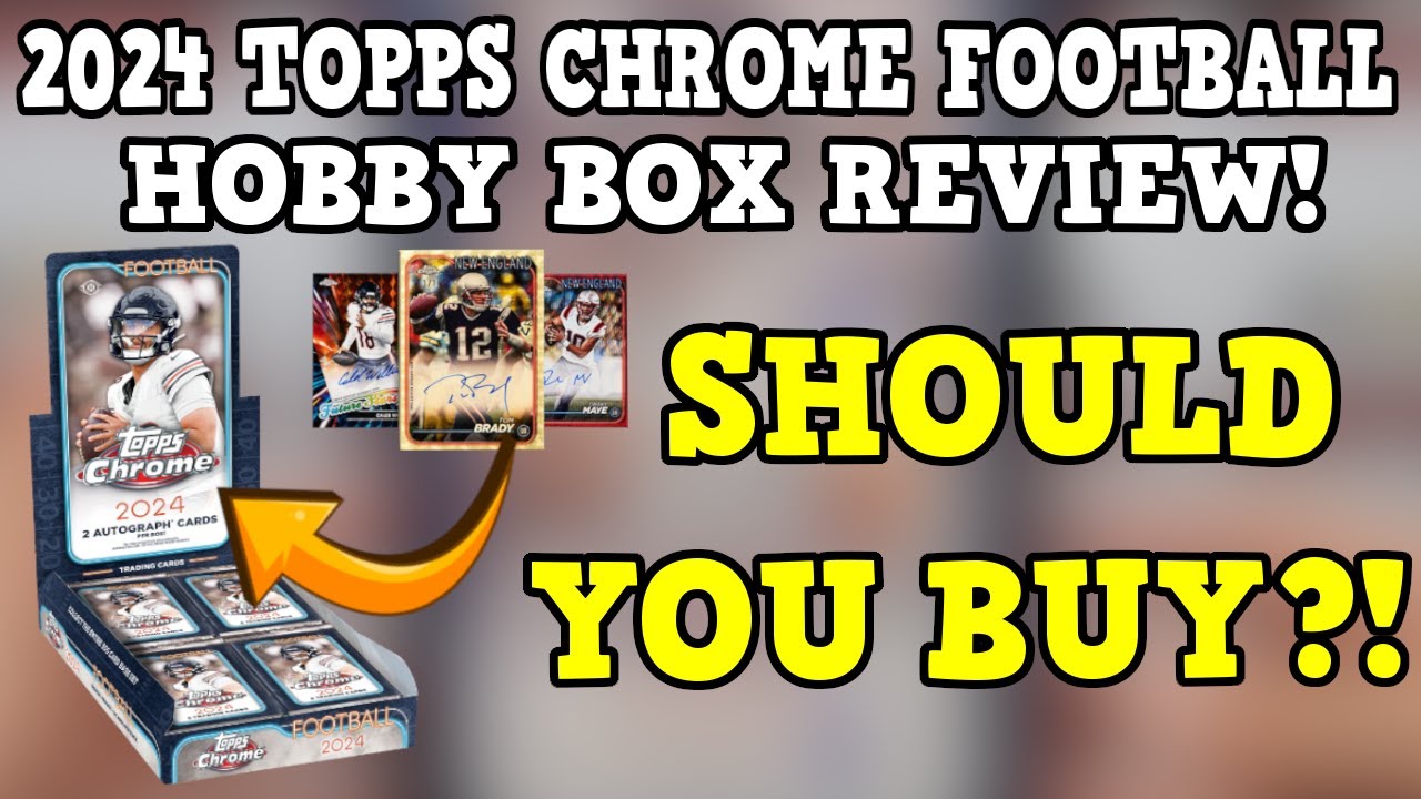 SHOULD YOU BUY?! 2024 Topps Chrome Football Hobby Box Opening And Review!
