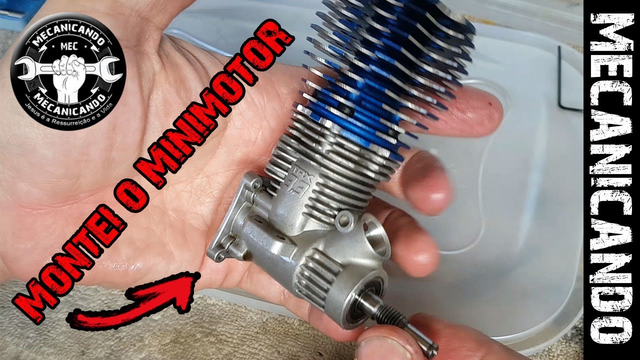 MONTEI O MINIMOTOR A COMBUSTÃO - TRX 3.3 🚧 PROJETO REVO 🚧 MECANICANDO