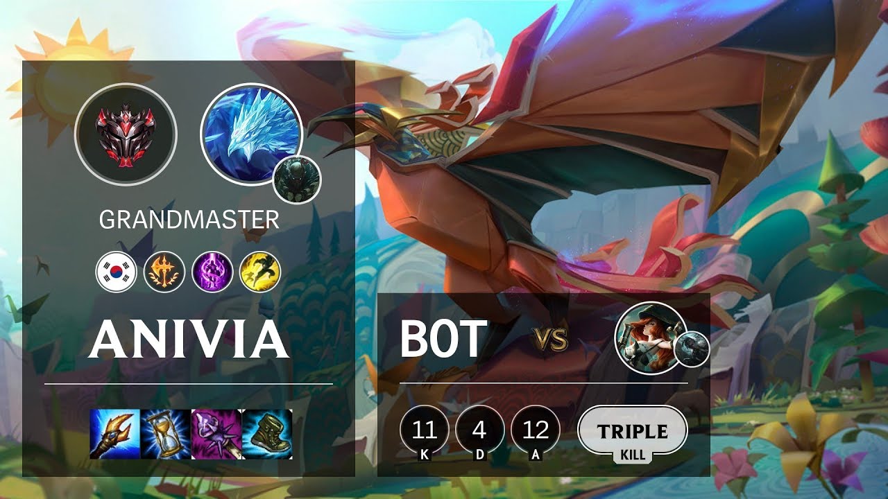 Anivia Bot vs Miss Fortune - KR Grandmaster Patch 10.4