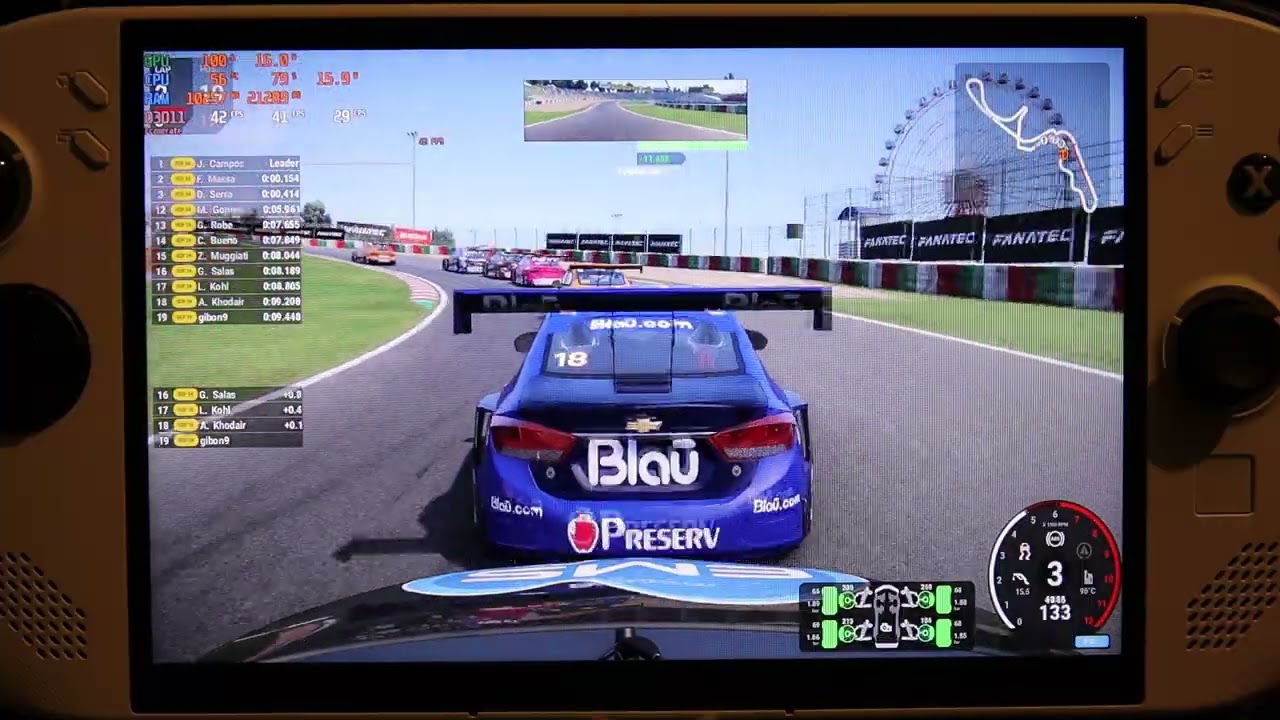 Automobilista 2 Legion Go S (z2go) 16gb benchmark gameplay win11