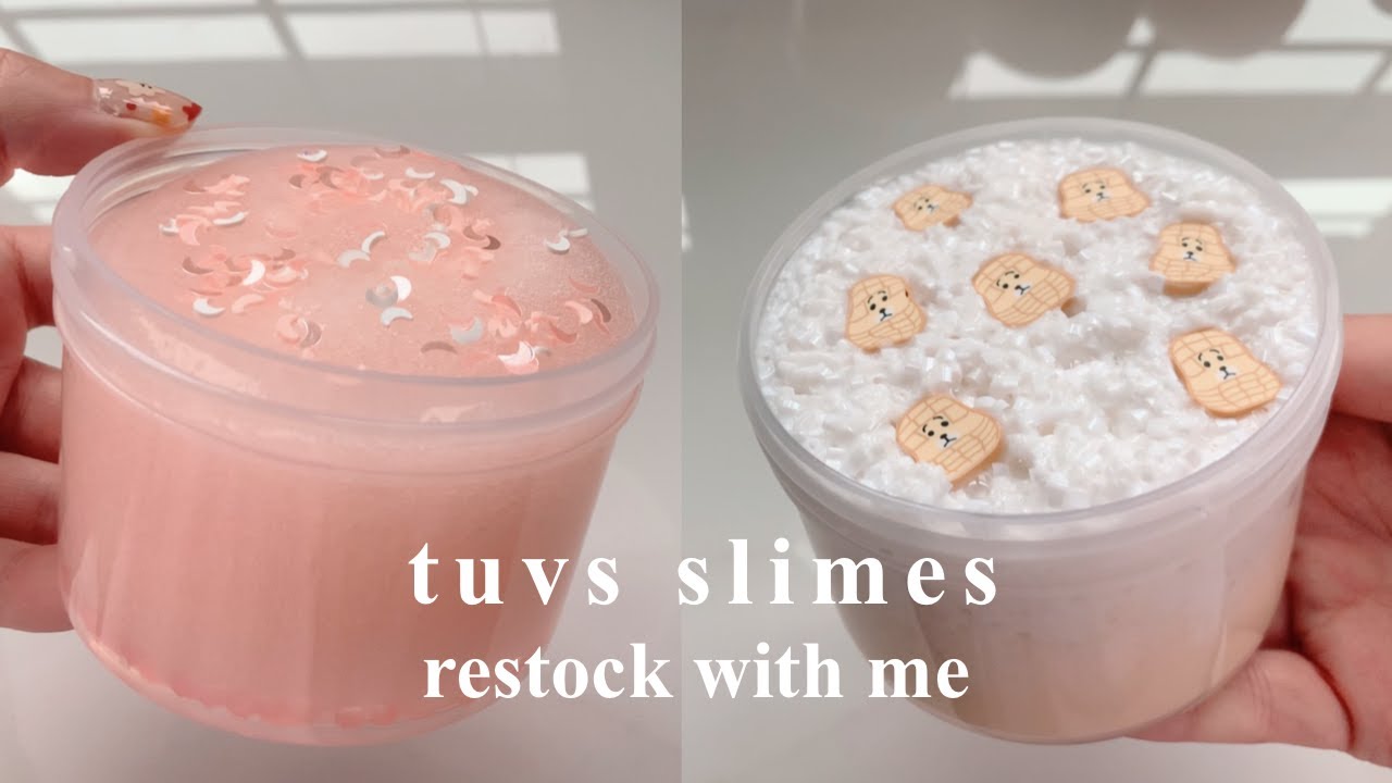 [ENG CC] restocking my slime shop ʕ •ᴥ• ʔ tuvs slimes (ASMR)
