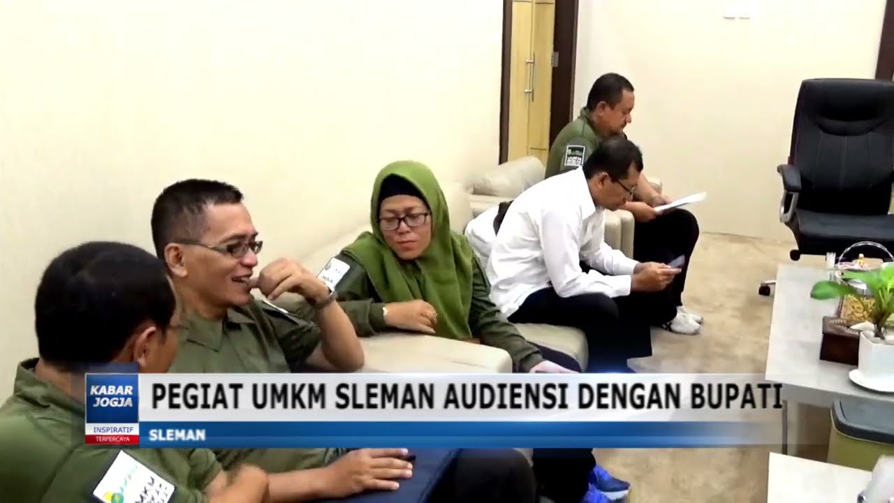 PEGIAT UMKM SLEMAN AUDIENSI DENGAN BUPATI