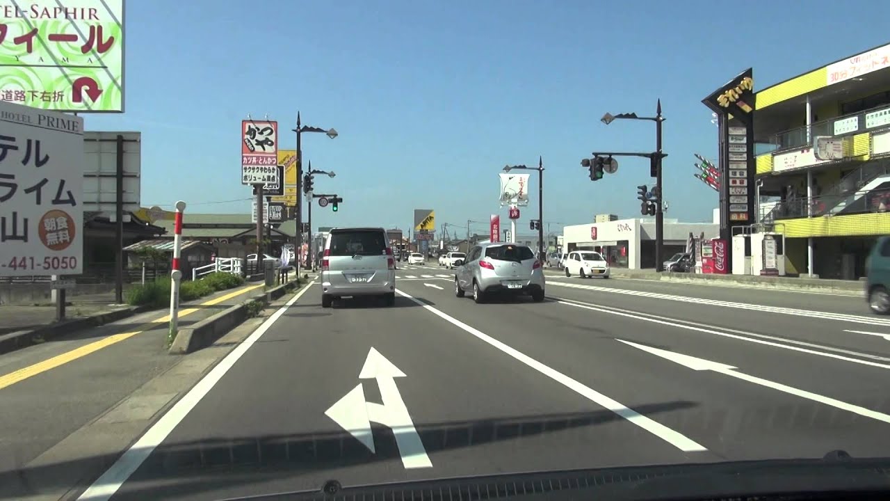 #国道41号（富山方面 ③）富山県道55号交点～平和通交点[ #富山市1080p 車載動画 2014ドライブ]