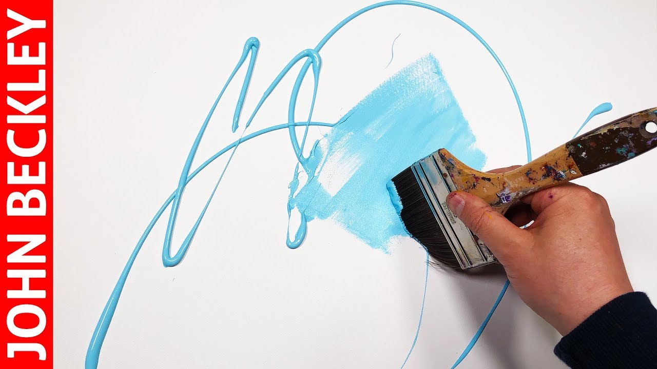 Art Abstrait - Démonstration Peinture Acrylique  | Merus