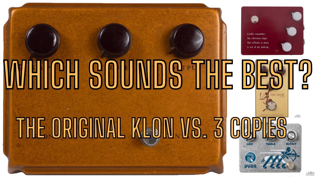An original Klon Centaur and three similar pedals. Can you hear the difference?
