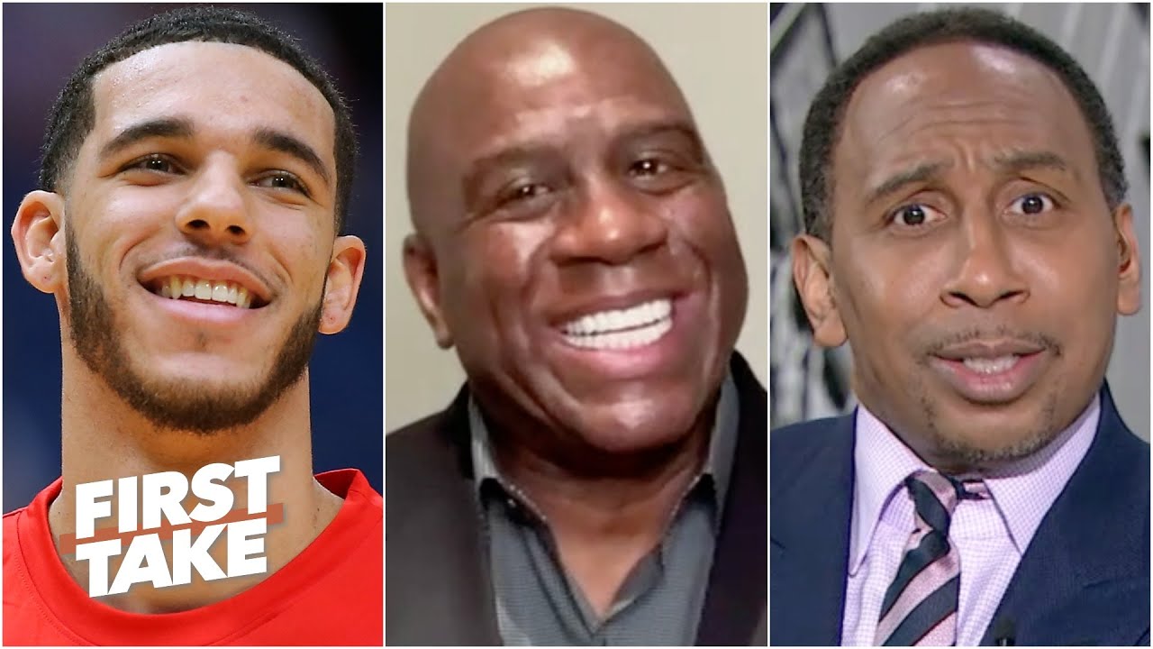The Knicks need to get Lonzo Ball - Magic Johnson sets off Stephen A. | First Take
