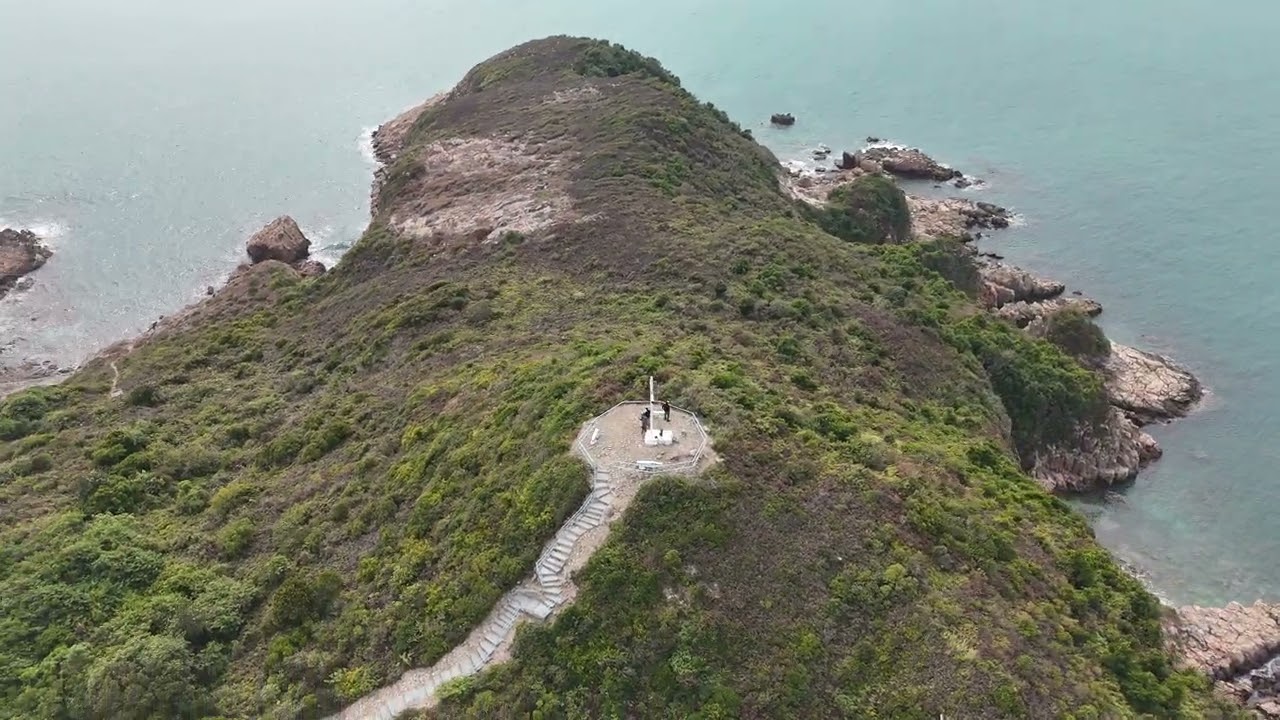 View of Dawn island from the sky