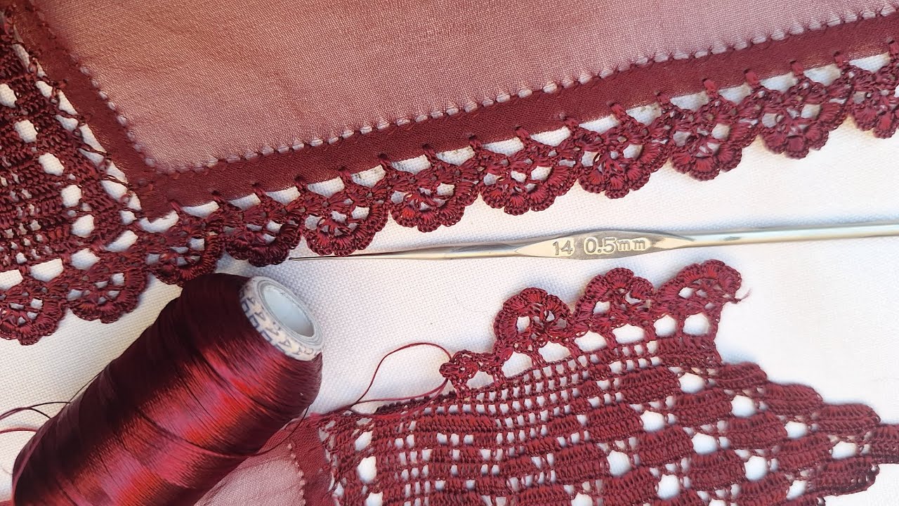 آسان ترین روش بافت کرمک سر چادر با این ترفند شما بافتنی سر چادر را یاد میگیرید #handmade #love #لایک