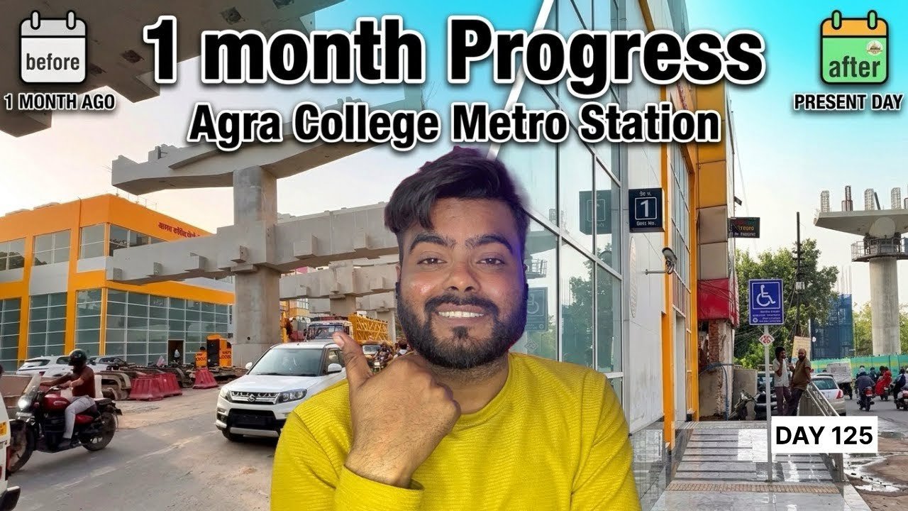 Agra Metro #125 A New Look for Agra College Metro Station | Ticket Machines Being Installed #ghum...
