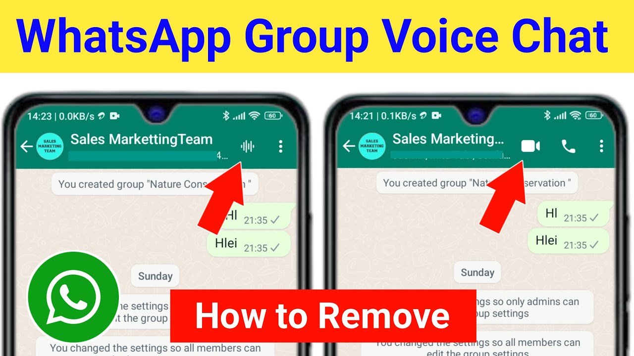 How to Remove WhatsApp Group Voice Chat | How to Turn Off WhatsApp Group Voice Chat Icon 2024