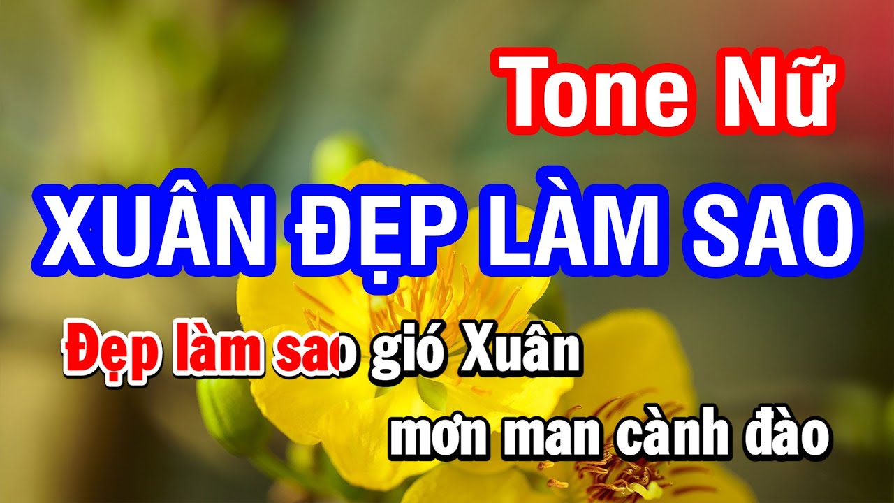 Karaoke Xuân Đẹp Làm Sao Tone Nữ | Nhan KTV