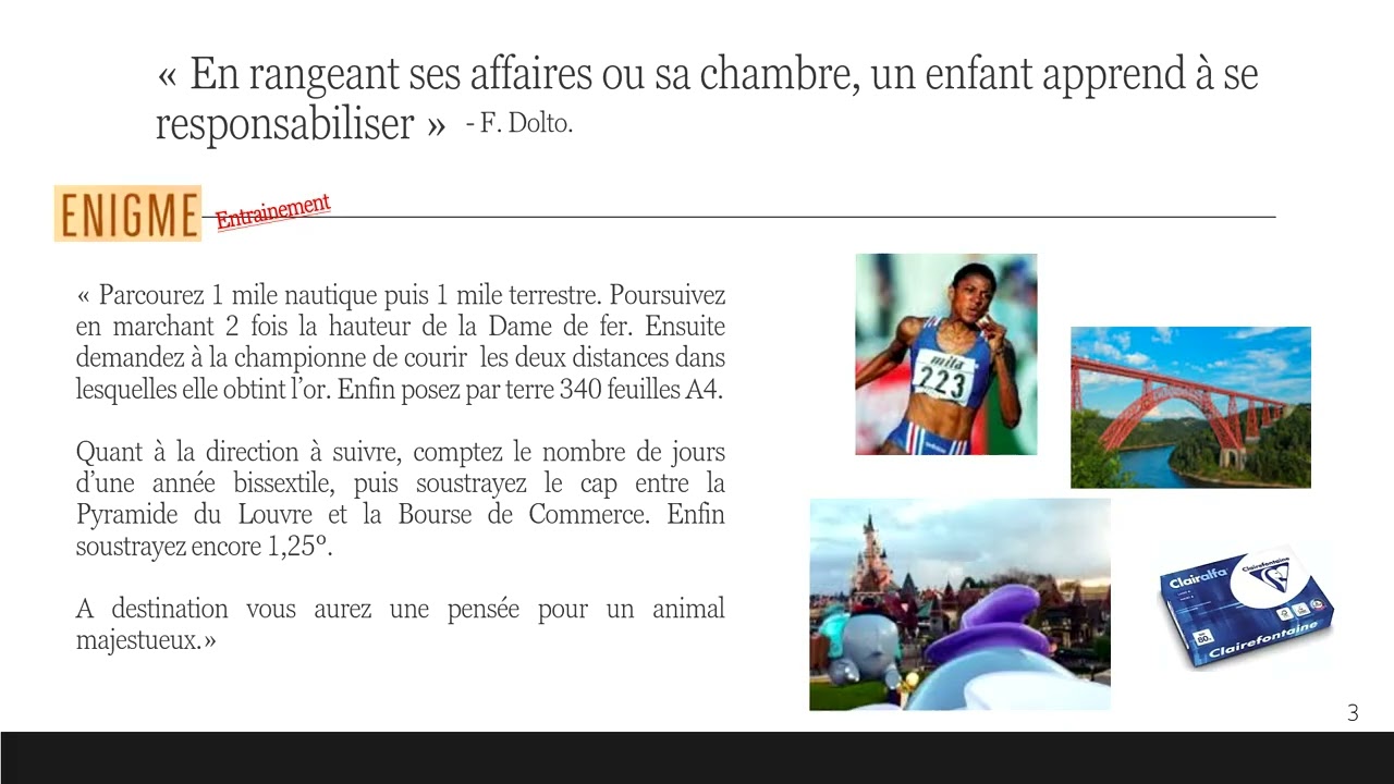 Enigme d'entrainement n°1 - May Day sur les Yvelines