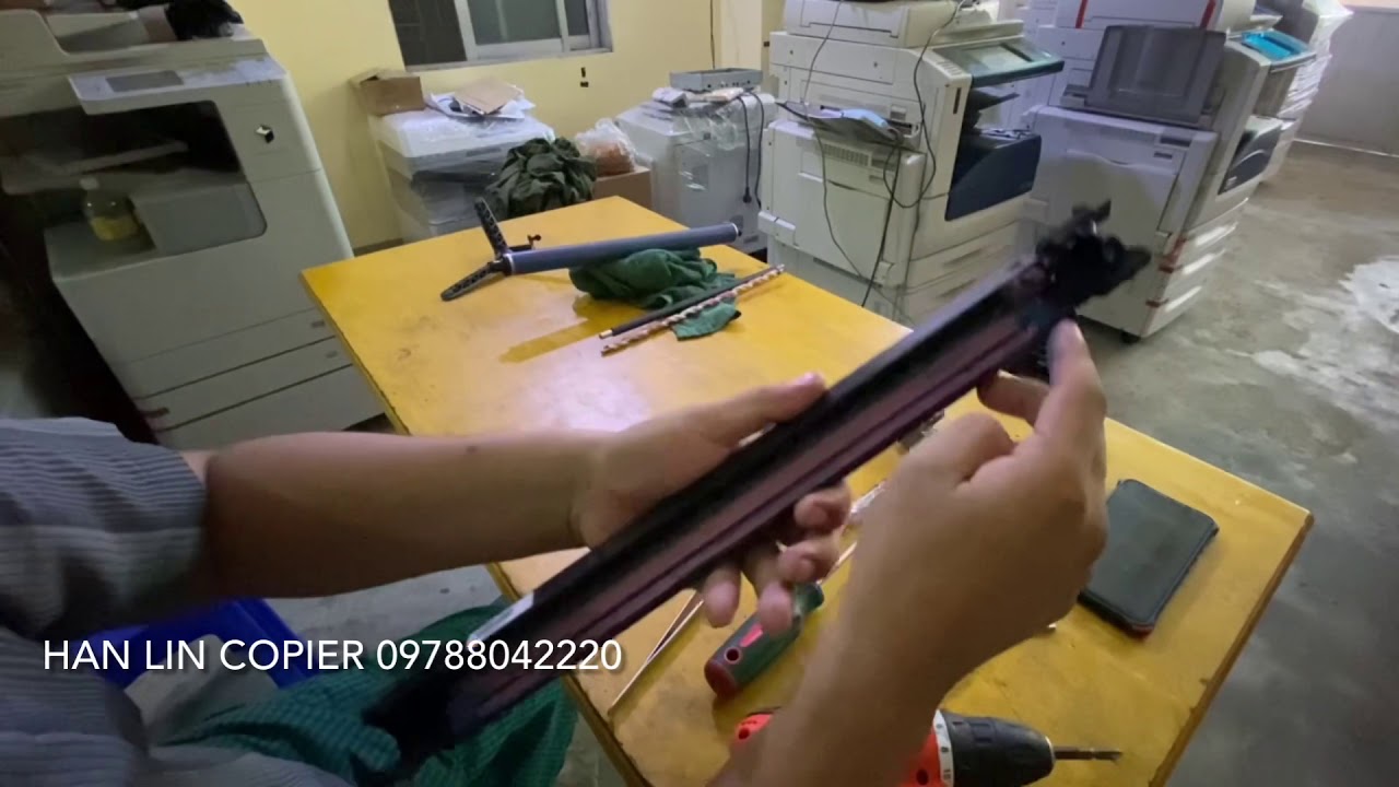 How to replace drum and blade for Xerox WC 78 series, Fujixerox DC C3375 series