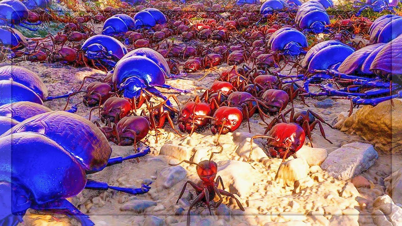 I BATTLE Termites With MASSIVE BEETLES To DEFEND Our ANT QUEEN in Empire Of The Ants