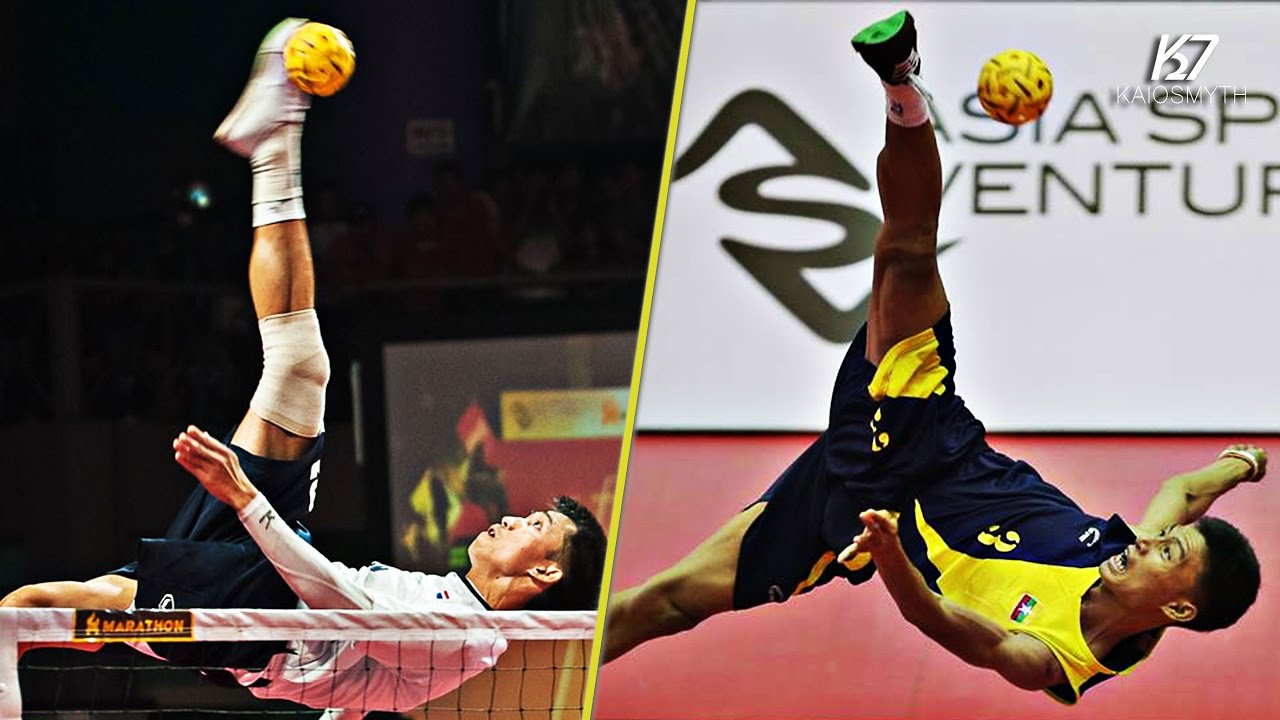 Sepak Takraw ● Insane Roll Spikes ● Spikes Mix | HD