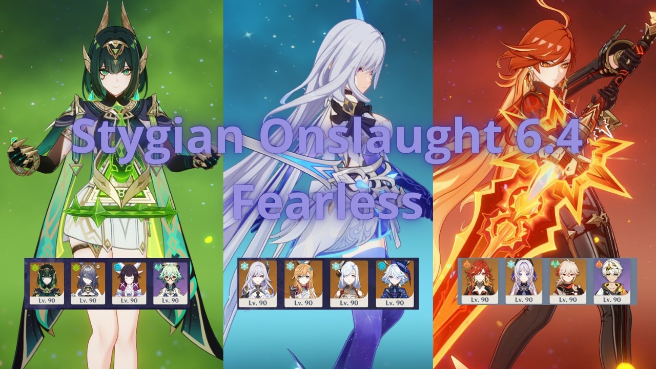 Stygian Onslaught Fearless 6.4 Genshin Impact Nefer Mavuika Skirk