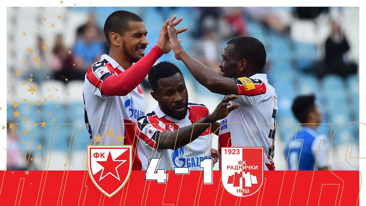 Crvena zvezda - Radnički Niš 4:1, highlights
