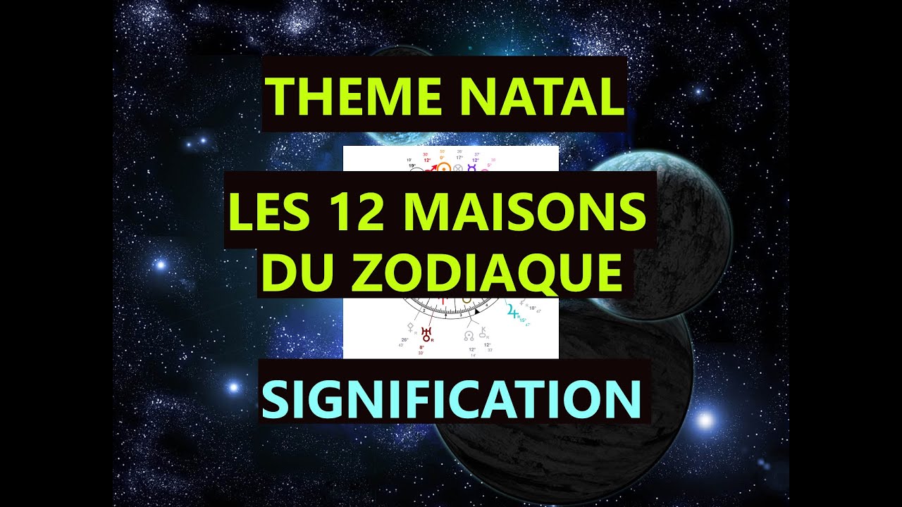 Astrologie MAISONS en THEME NATAL