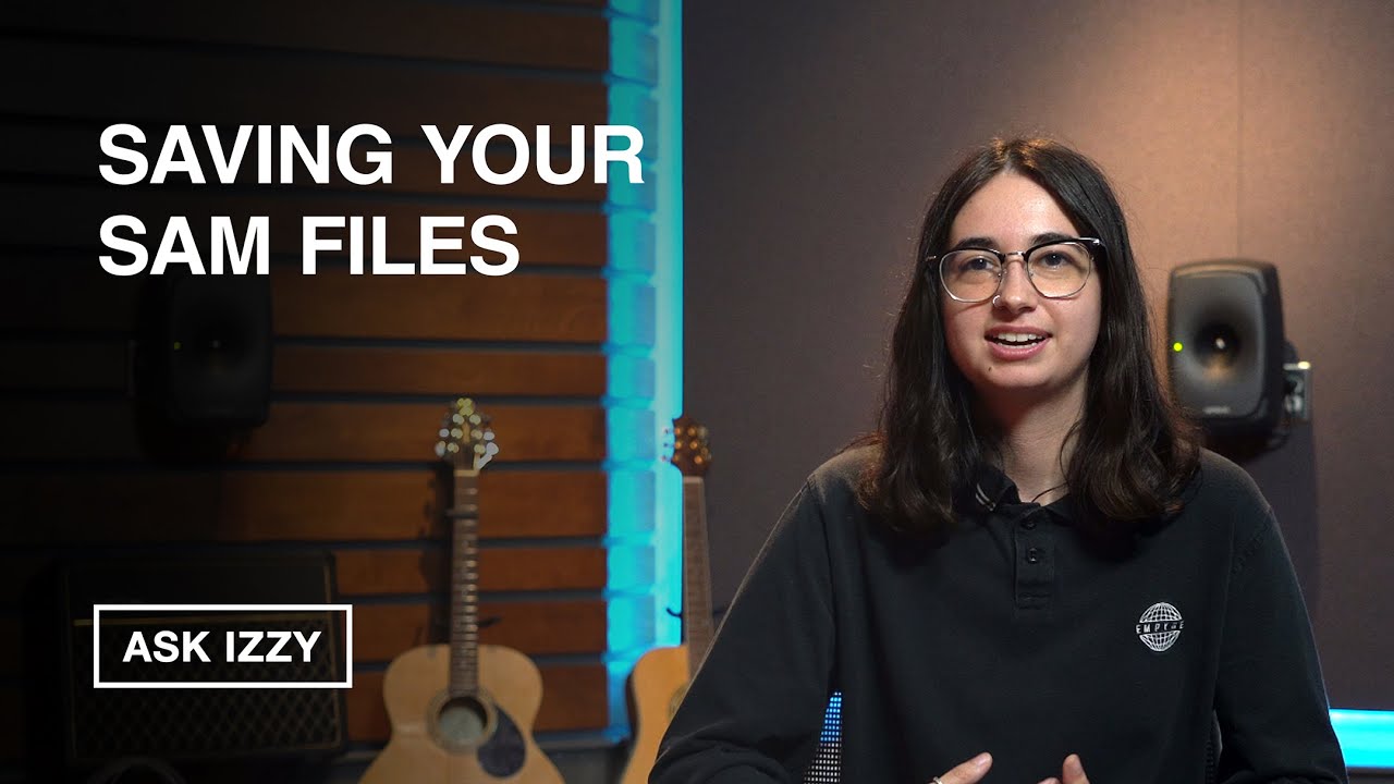 How to Save your SAM Files - Genelec GLM - Ask Izzy - Episode 2