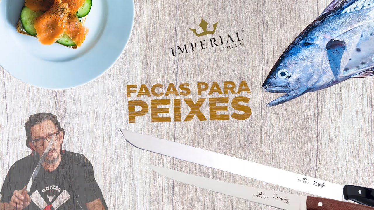 FACAS PARA FILETAR OU CORTAR PEIXES