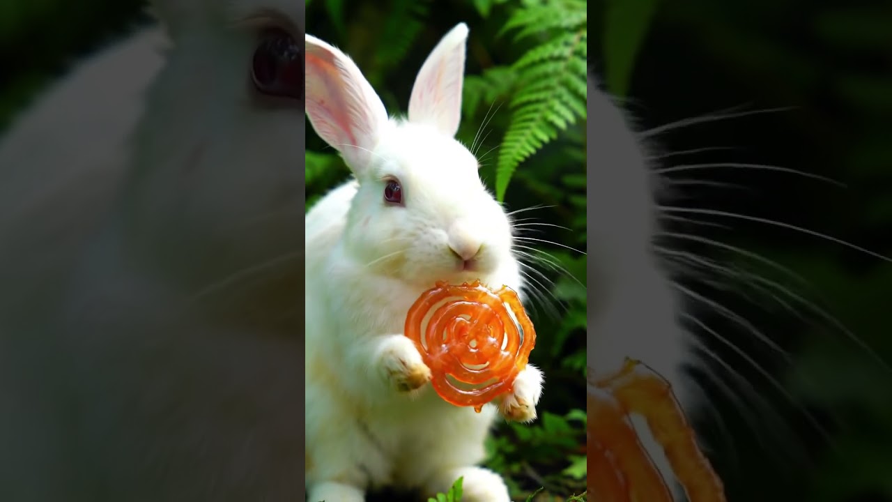 rabbit eat jilebe #shortvideo #trending #rabbit #animals
