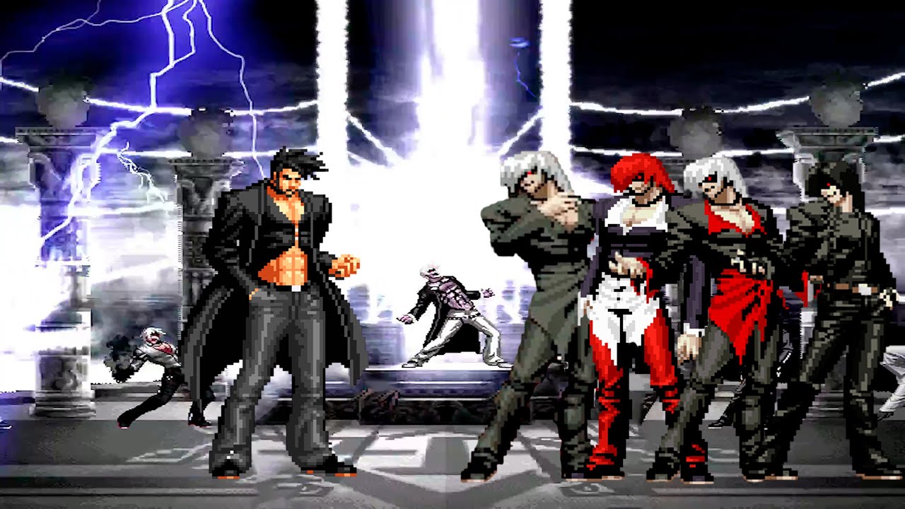 [KOF Mugen] Iori Yagami vs Element Team