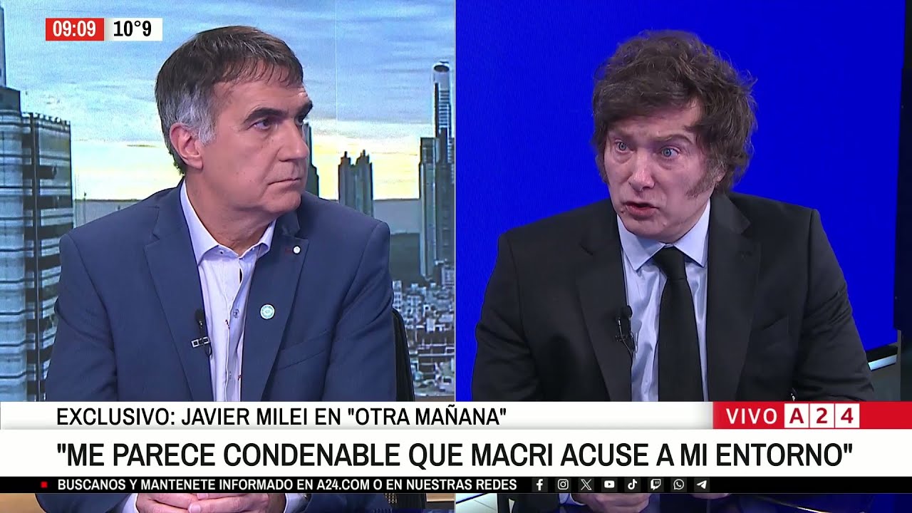 📢  EXCLUSIVO A24 | HABLA JAVIER MILEI: 