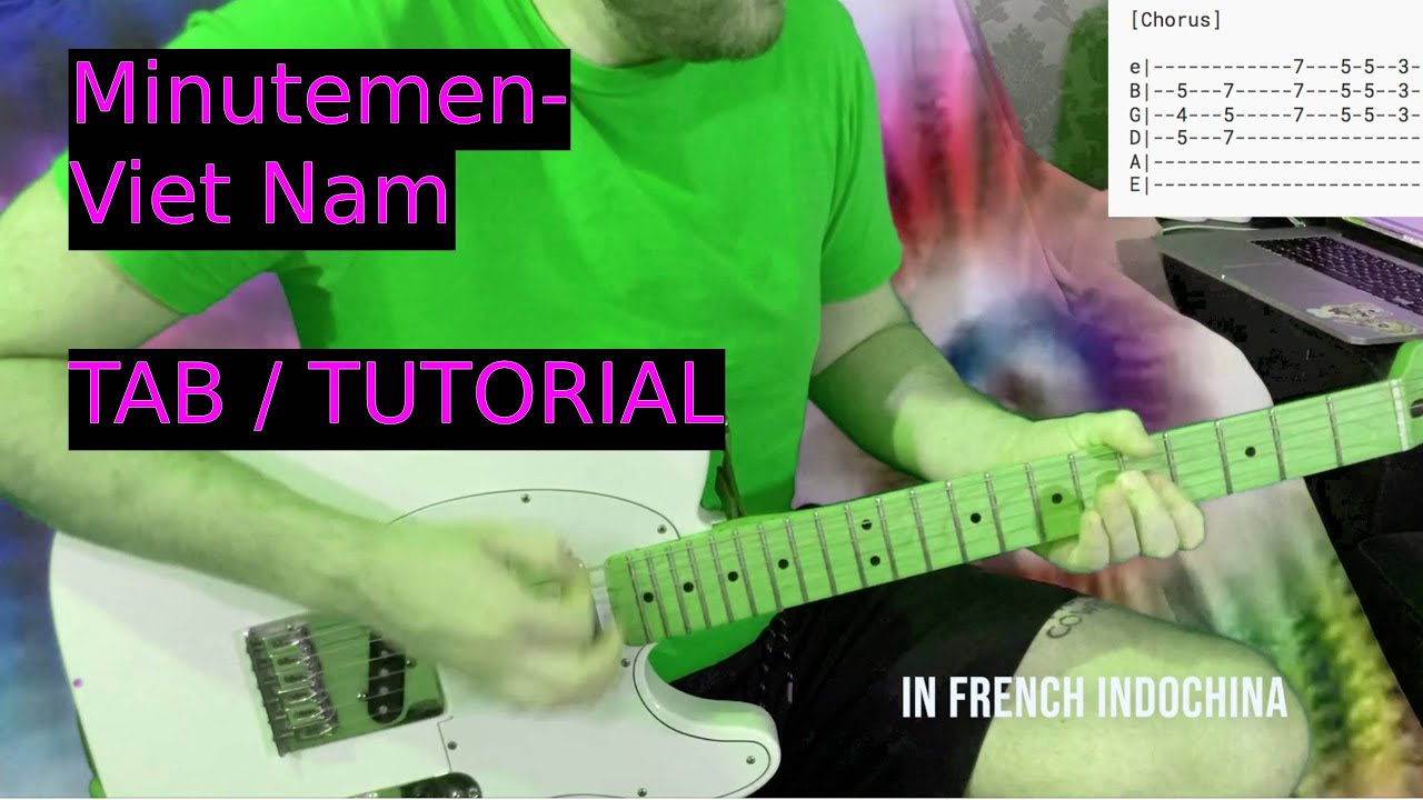 Minutemen - Viet Nam Guitar Tutorial Lesson with Tab and chords