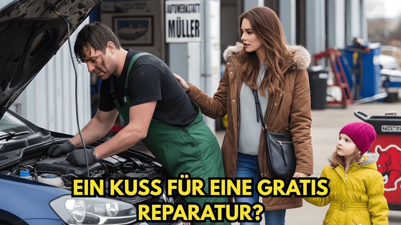 „Wenn ich dir einen Kuss gebe, reparierst du es gratis?“ fragte die reiche Singlefrau.