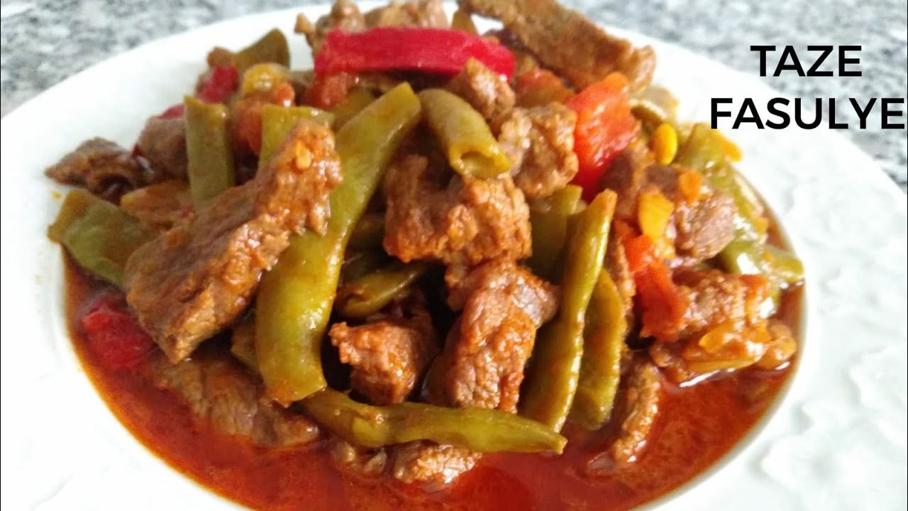 КАК ПРИГОТОВИТЬ СВЕЖИЕ ФАСОЛИ С МЯСОМ / РЕЦЕПТ ЗЕЛЕНЫХ ФАСОЛЕЙ