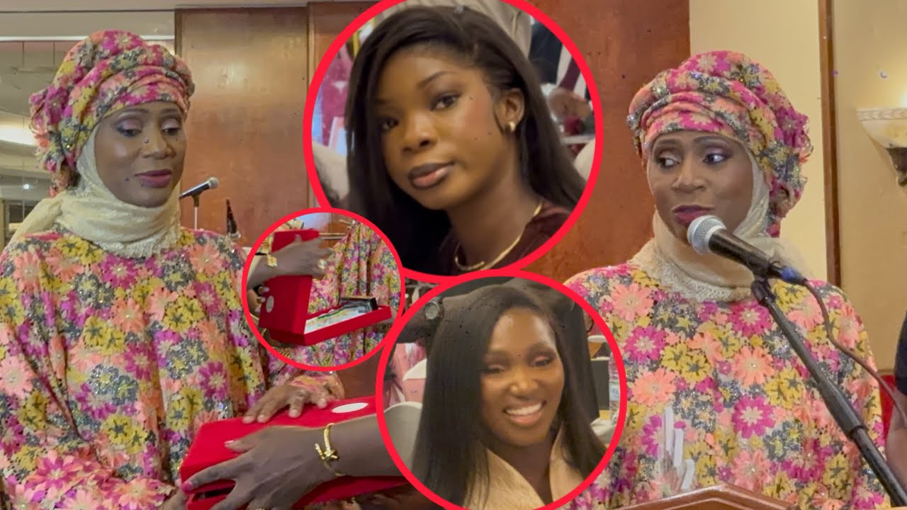 Tata Ngon&eacute; Ndour re&ccedil;ois un prix  de the women boss gala des femmes S&eacute;n&eacute;Gambia