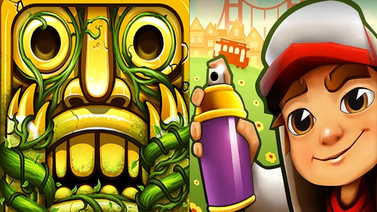 Temple Run 2 Sky Summit VS Subway Surfers San Francisco Android iPad iOS Gameplay