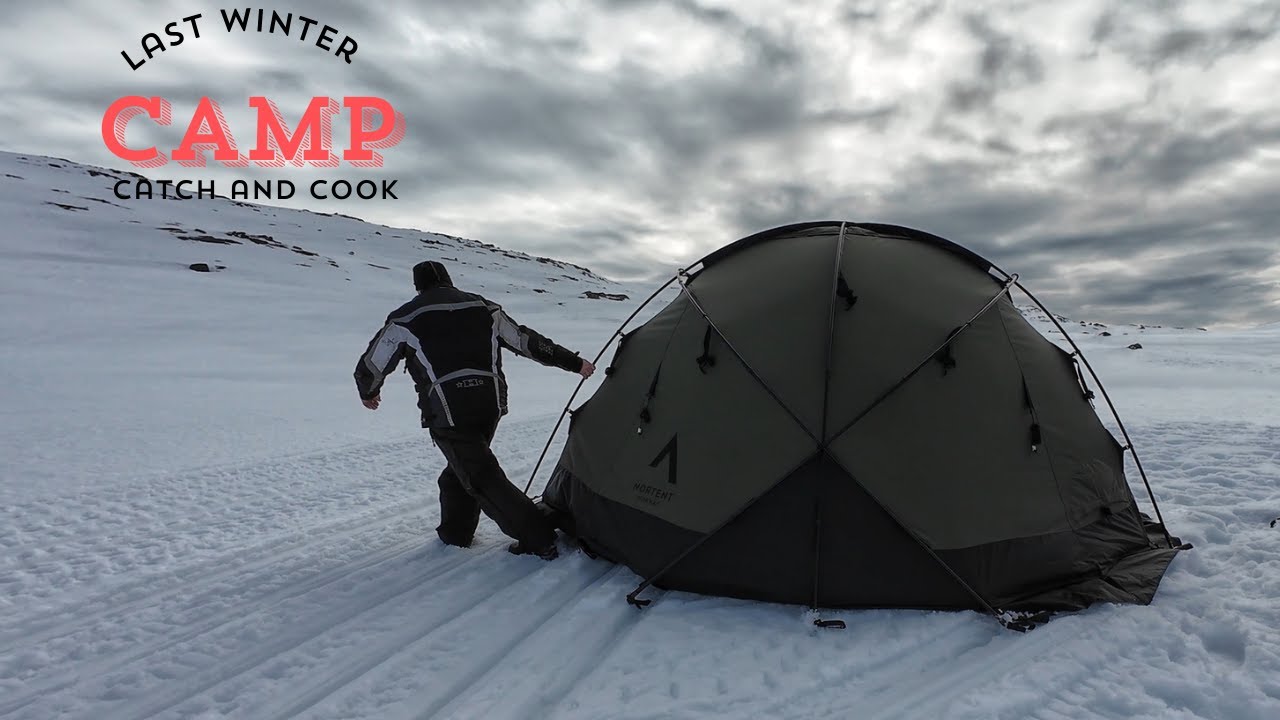 Hot tent camping on the ice with Nortent Gamme 6 PC