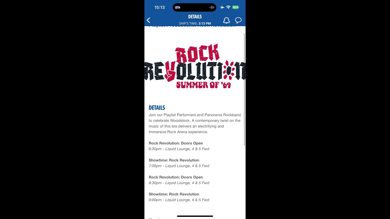 Carnival Panorama Rock Revolution