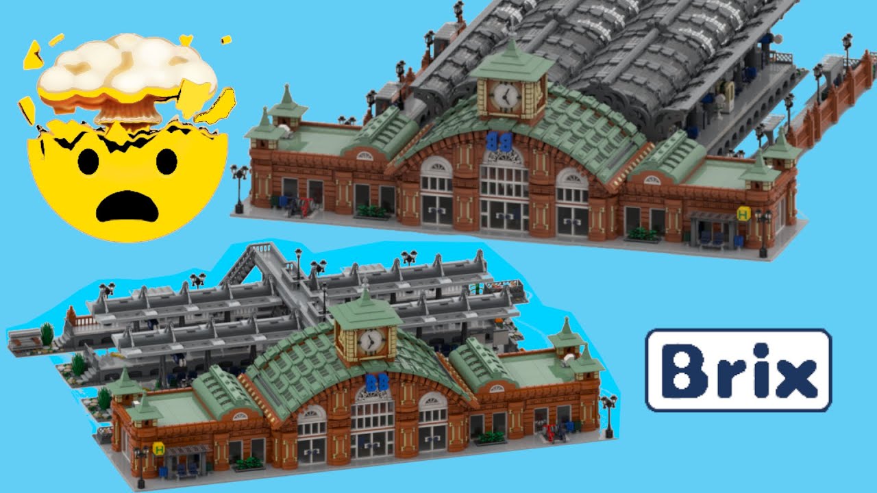 😁 Irre !! Modularer Bahnhof von BlueBrixx - baut ihn so wie IHR es braucht ! 🏫