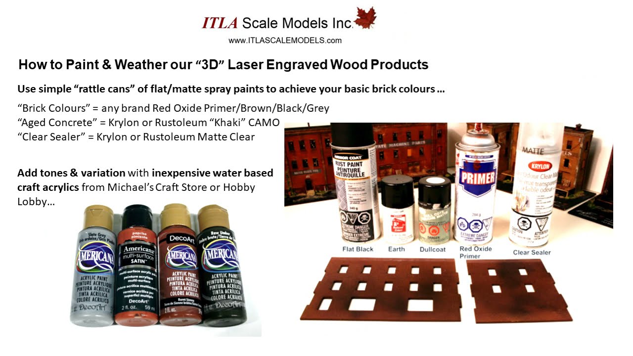 Paint & Weather our ITLA Brick Walls