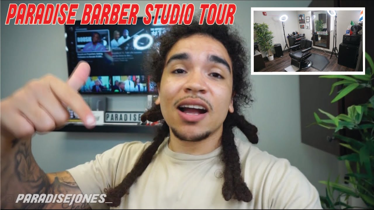 TOUR OF MY BARBER SUITE / STUDIO!! | PROS AND CONS OF WORKING IN A SUITE