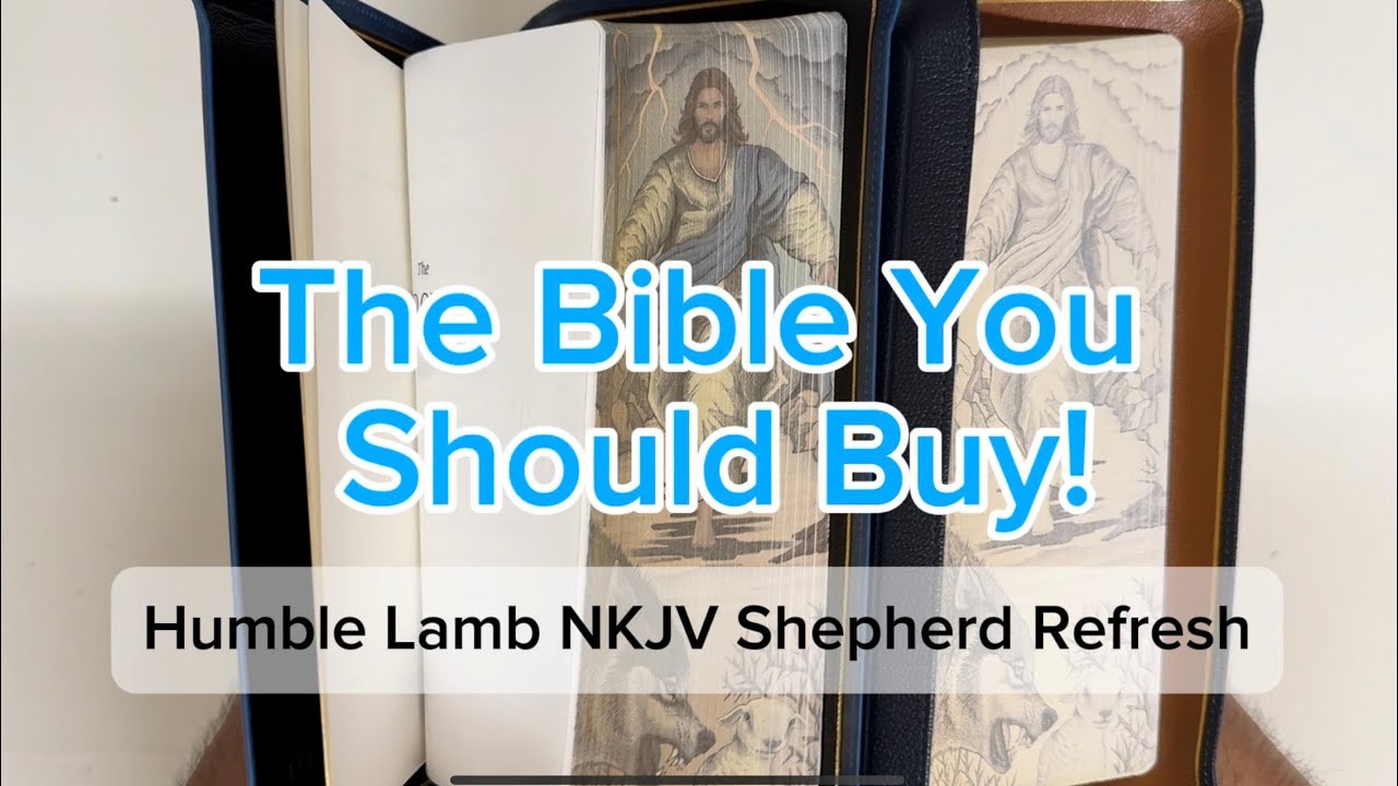 Humble Lamb NKJV Shepherd Refresh in Ocean Blue Calfskin