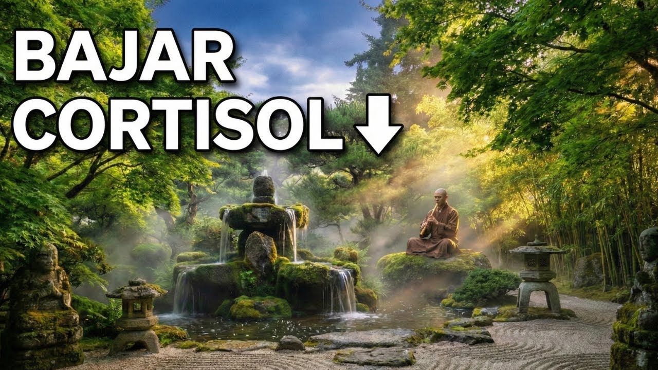 Música para BAJAR EL CORTISOL  Y REDUCIR ANSIEDAD activando el NERVIO VAGO a 528HZ