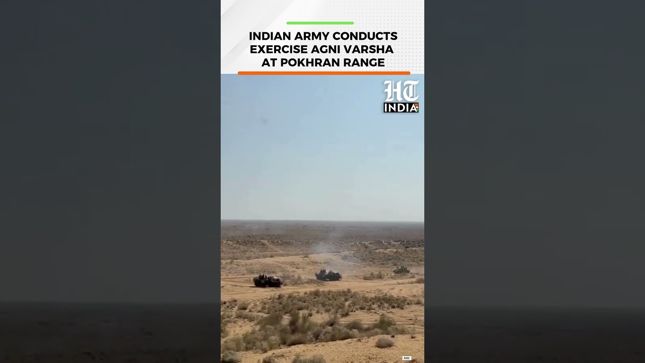 Indian Army Conducts Exercise Agni Varsha at Pokhran, Showcases Desert Combat Readiness | HT India