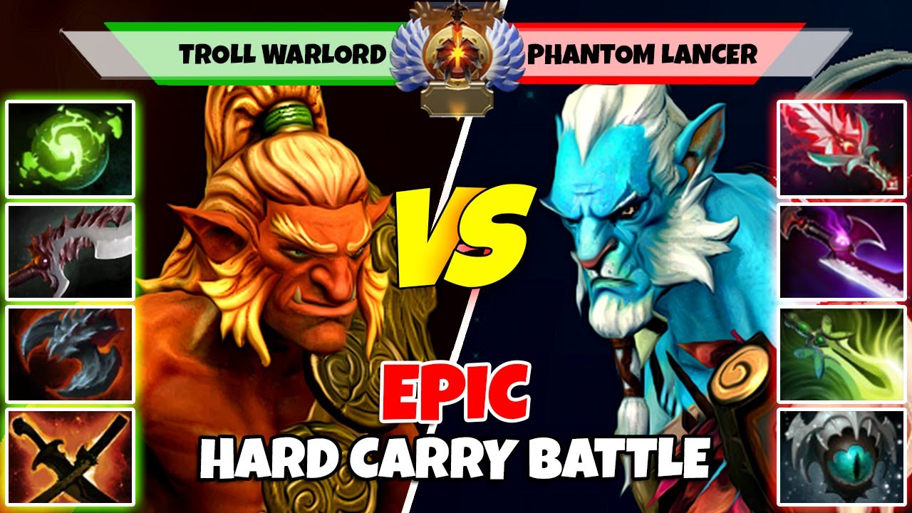 TROLL WARLORD (Carry) vs PHANTOM LANCER (Carry) - Battle Of Immortal Rank Dota 2 Players - Z Dota 2